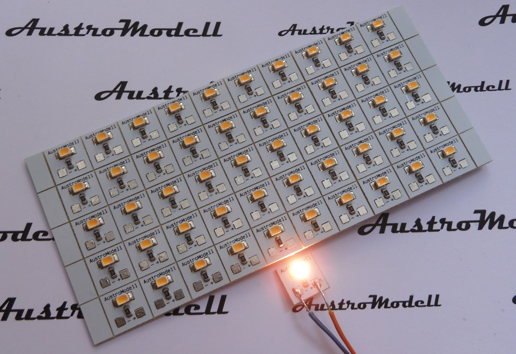 50 Stk Warm-Weisse 10x10 LED-Platine für Hausbeleu