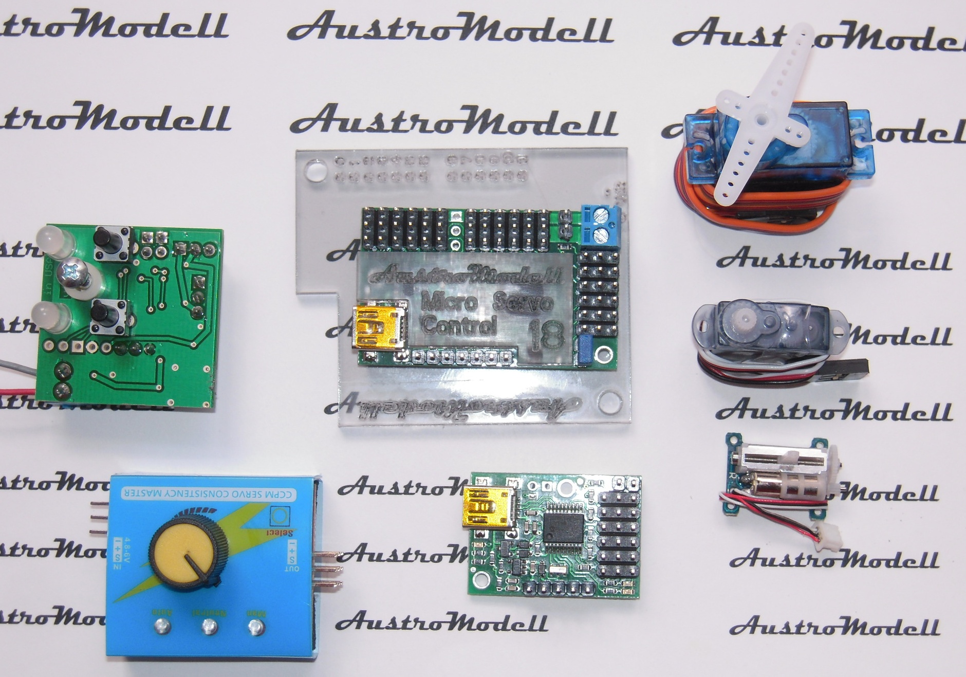 SERVOS + DCC-STEUERUNG + HERZSTÜCK + ZUBEHÖR